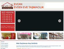 Tablet Screenshot of evcannakliyat.com